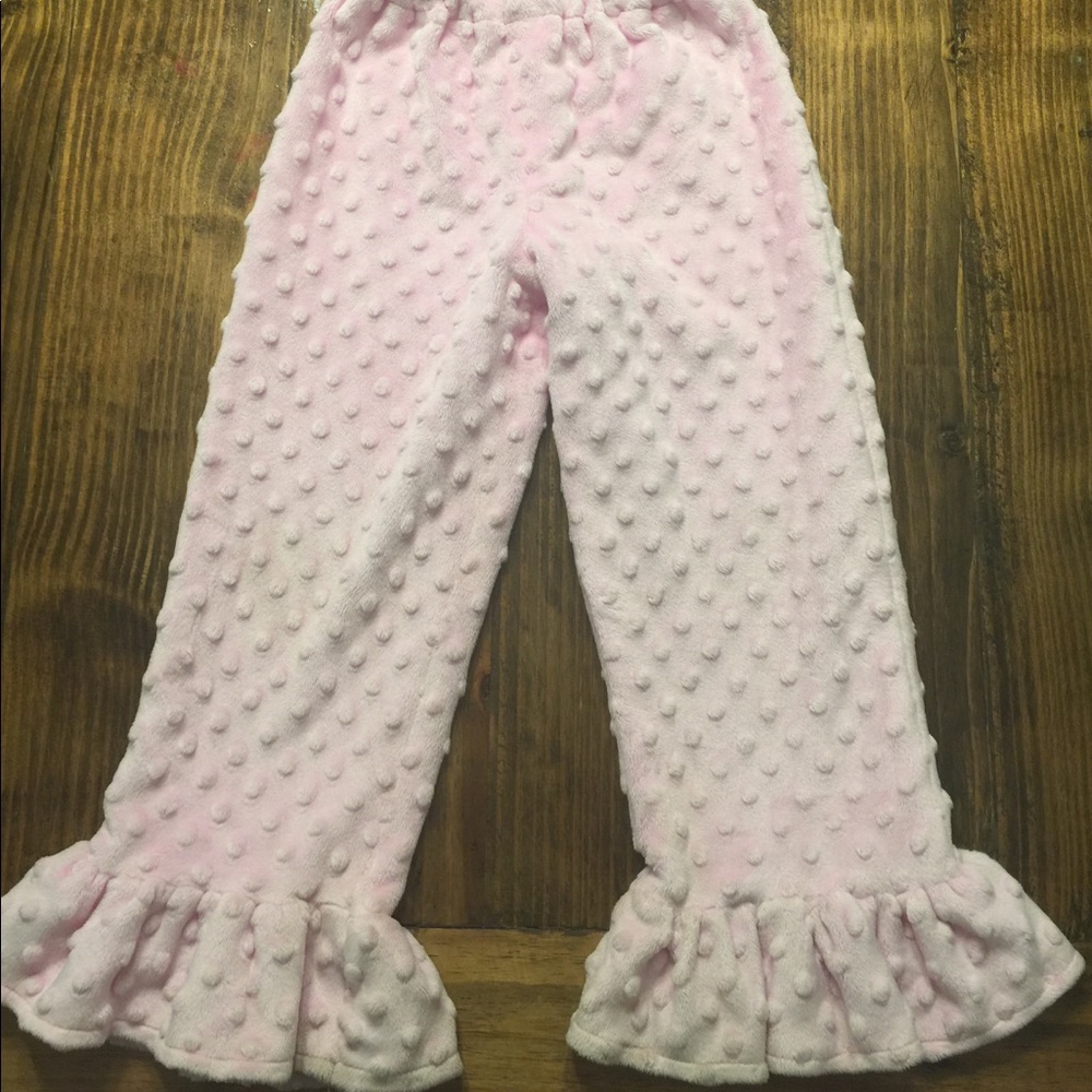 Light Pink Minky Dot Pants